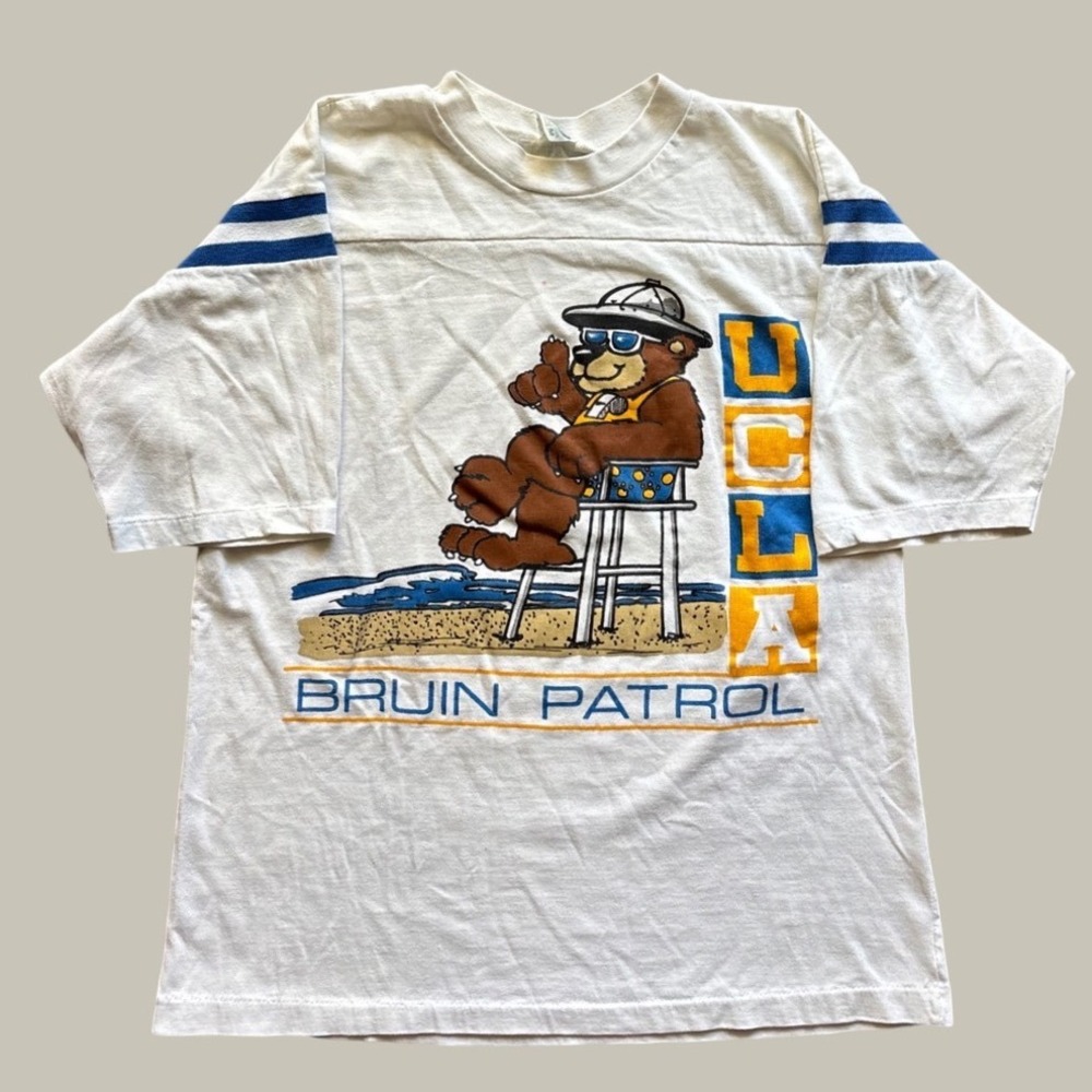 Vintage 80's UCLA Bruin Beach Patrol University of California Los Angeles Size M